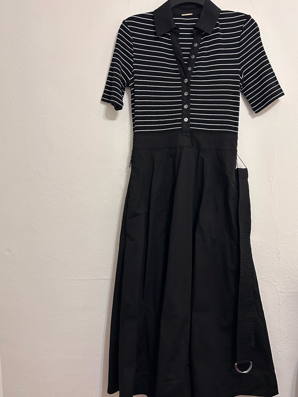 NWOT The Lucine Striped Pointelle-Knit Midi Dress by Elie Tahari, Size Small - Picture 2 of 10